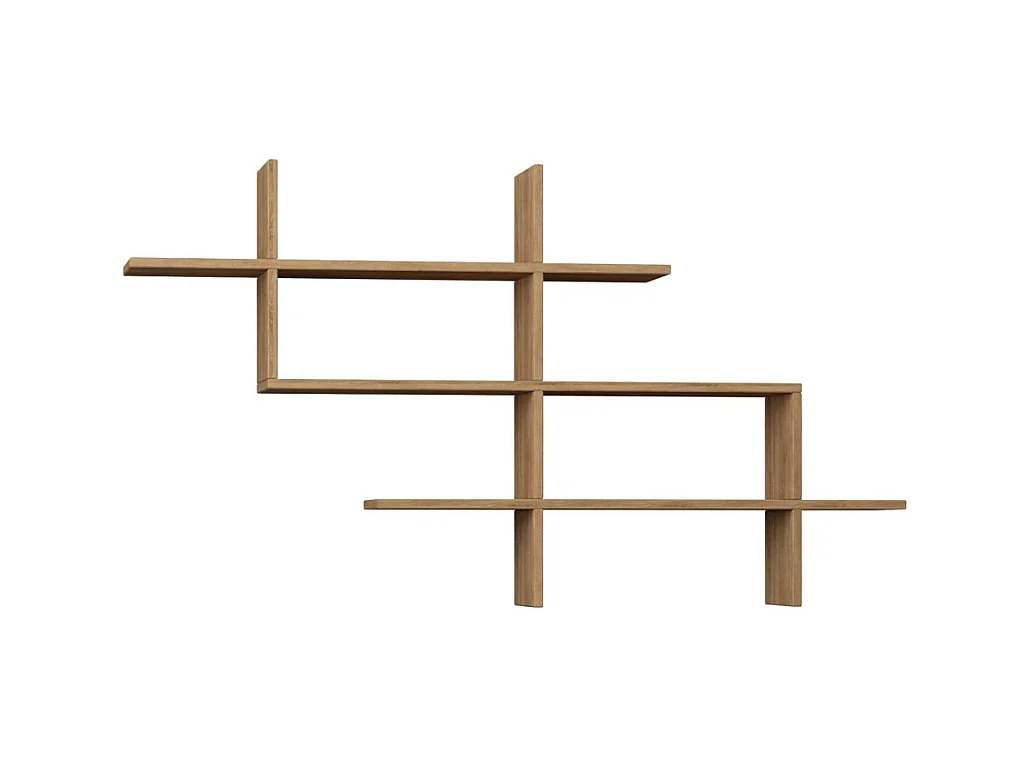 Graph - Étagère murale en bois L150cm - Bois clair