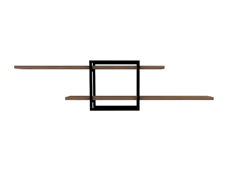 Moa - Étagère murale en bois et métal L120cm - Bois clair