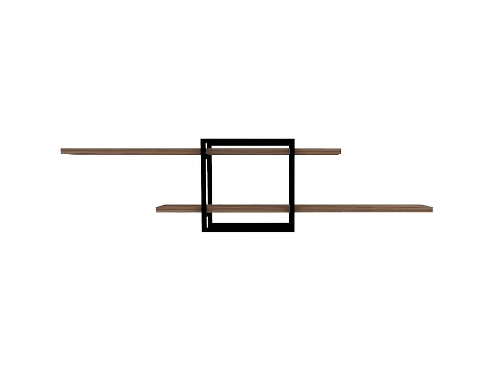Moa - Étagère murale en bois et métal L120cm - Bois clair