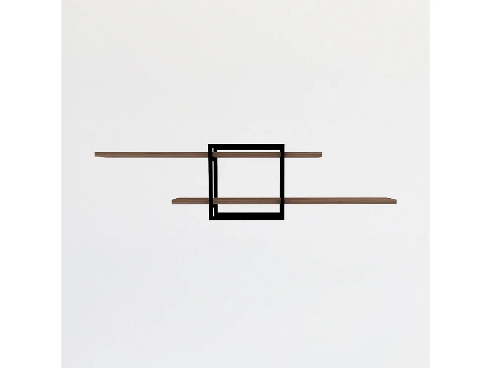 Moa - Étagère murale en bois et métal L120cm - Bois clair