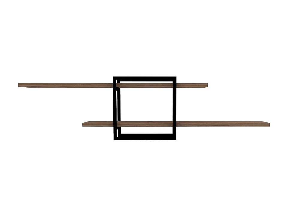 Moa - Étagère murale en bois et métal L120cm - Bois clair