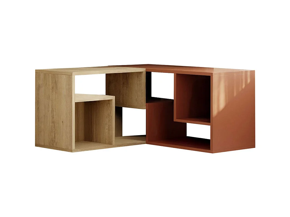 Flex - Meuble TV modulable en bois L145cm - Terracotta