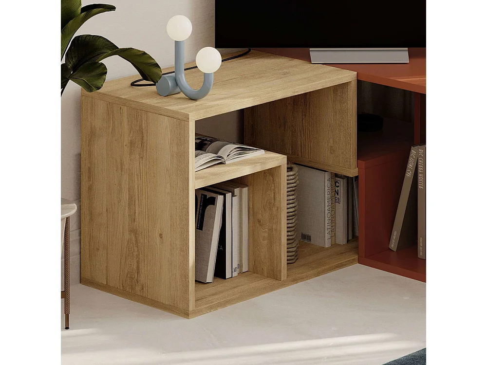 Flex - Meuble TV modulable en bois L145cm - Terracotta