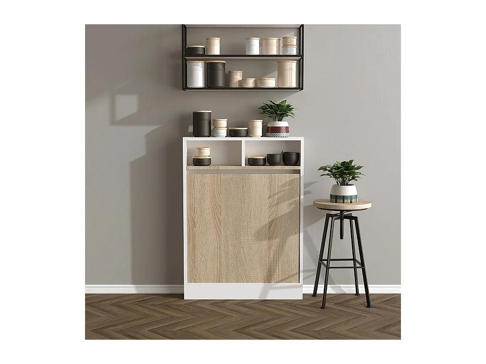 Brock - Table à manger rétractable 2 personnes en bois - Bois clair