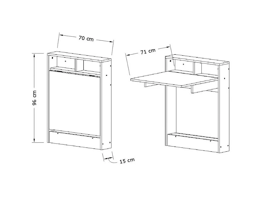 Brock - Table à manger rétractable 2 personnes en bois - Bois clair