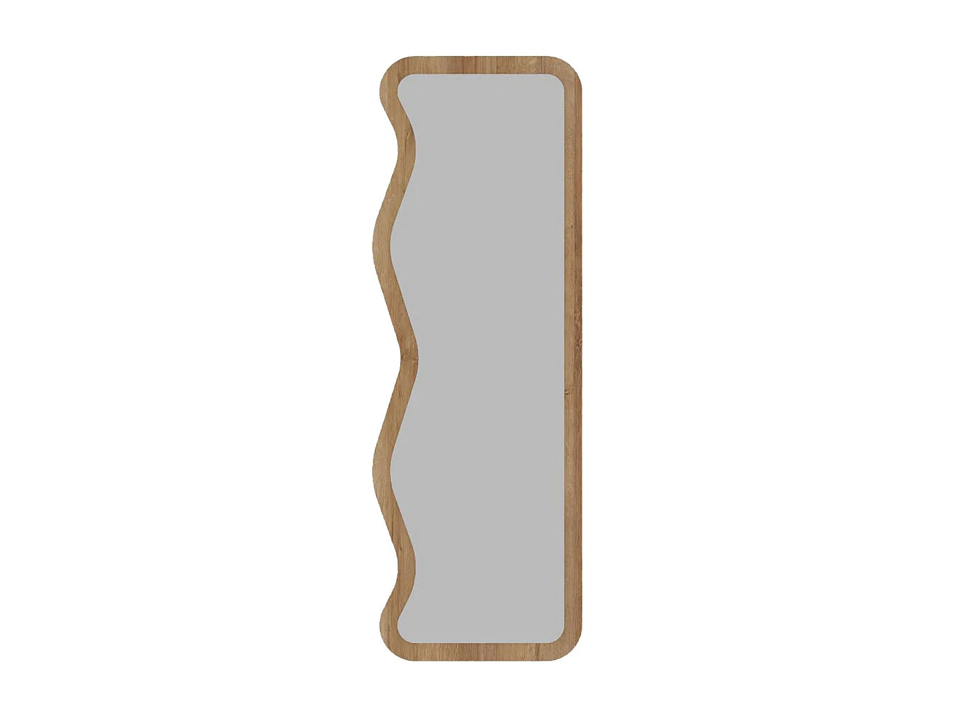 Ronda - Miroir sur pieds en bois 50x160cm - Bois clair