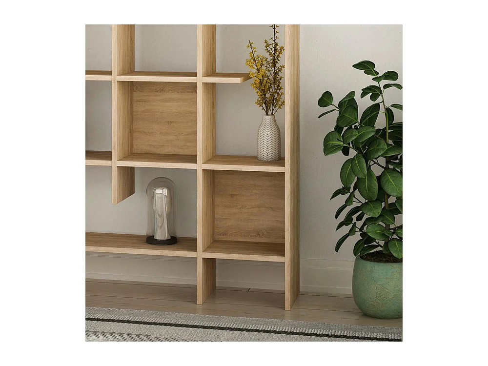 Mako - Étagère en bois H188cm - Bois clair