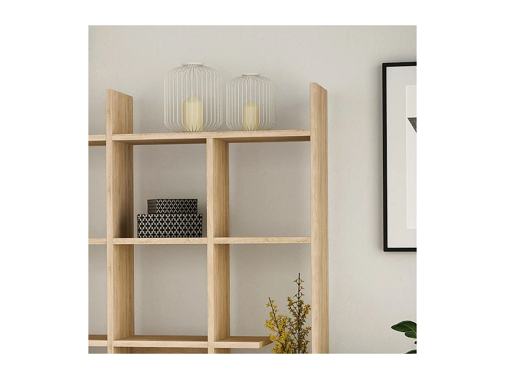 Mako - Étagère en bois H188cm - Bois clair