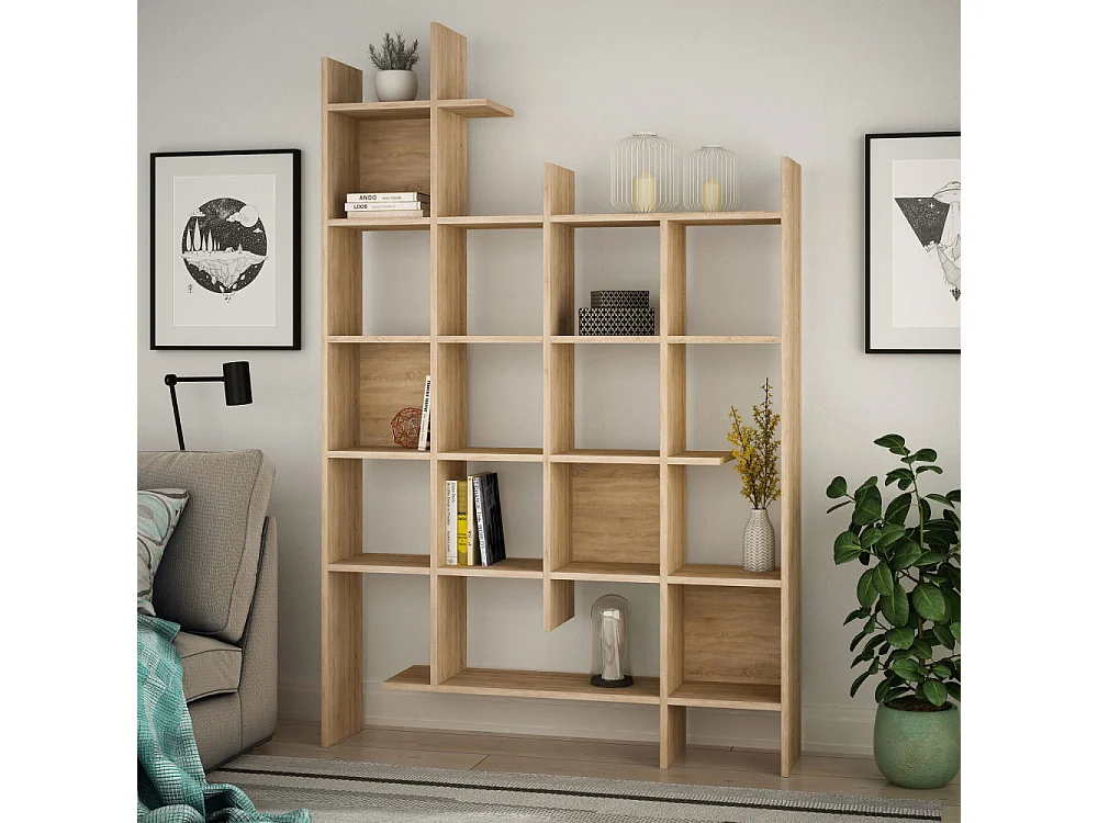 Mako - Étagère en bois H188cm - Bois clair