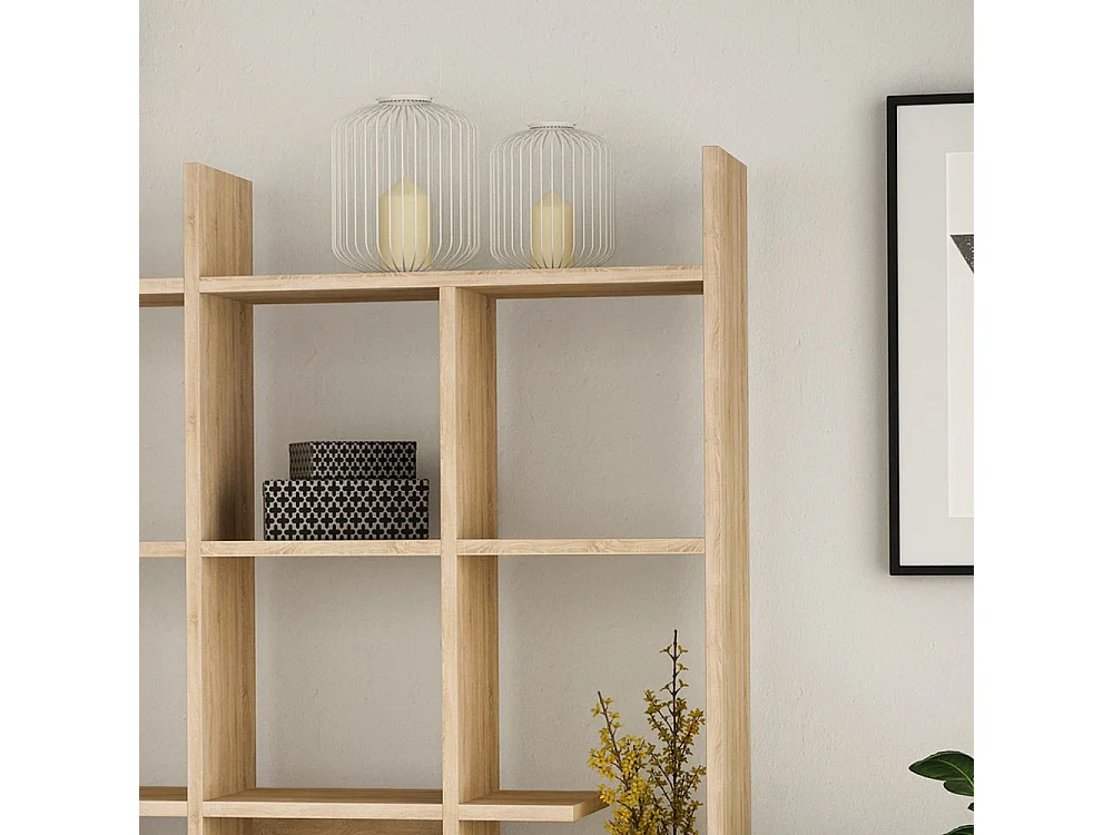 Mako - Étagère en bois H188cm - Bois clair