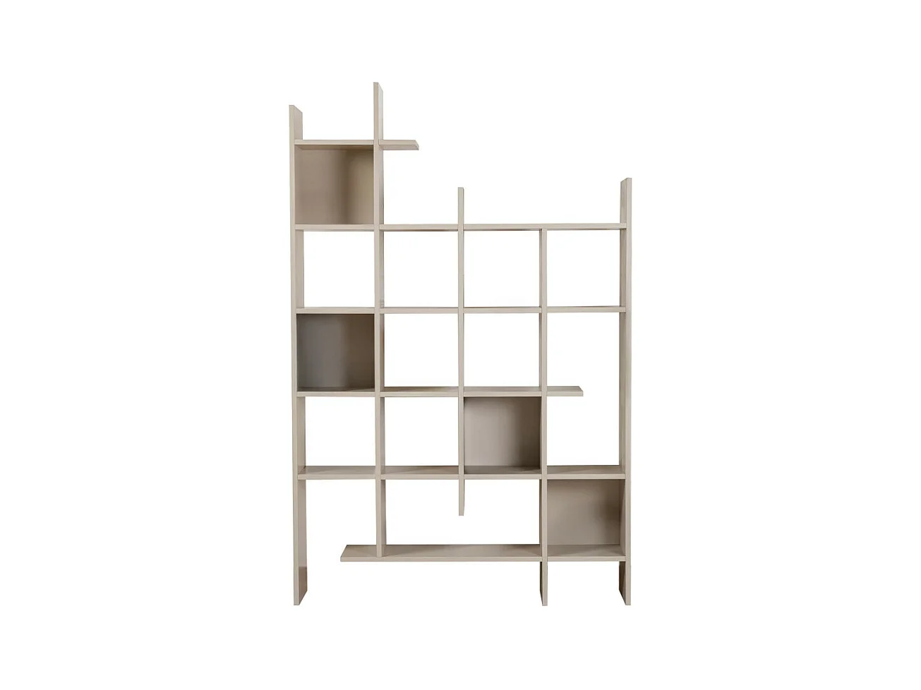Mako - Étagère en bois H188cm - Beige