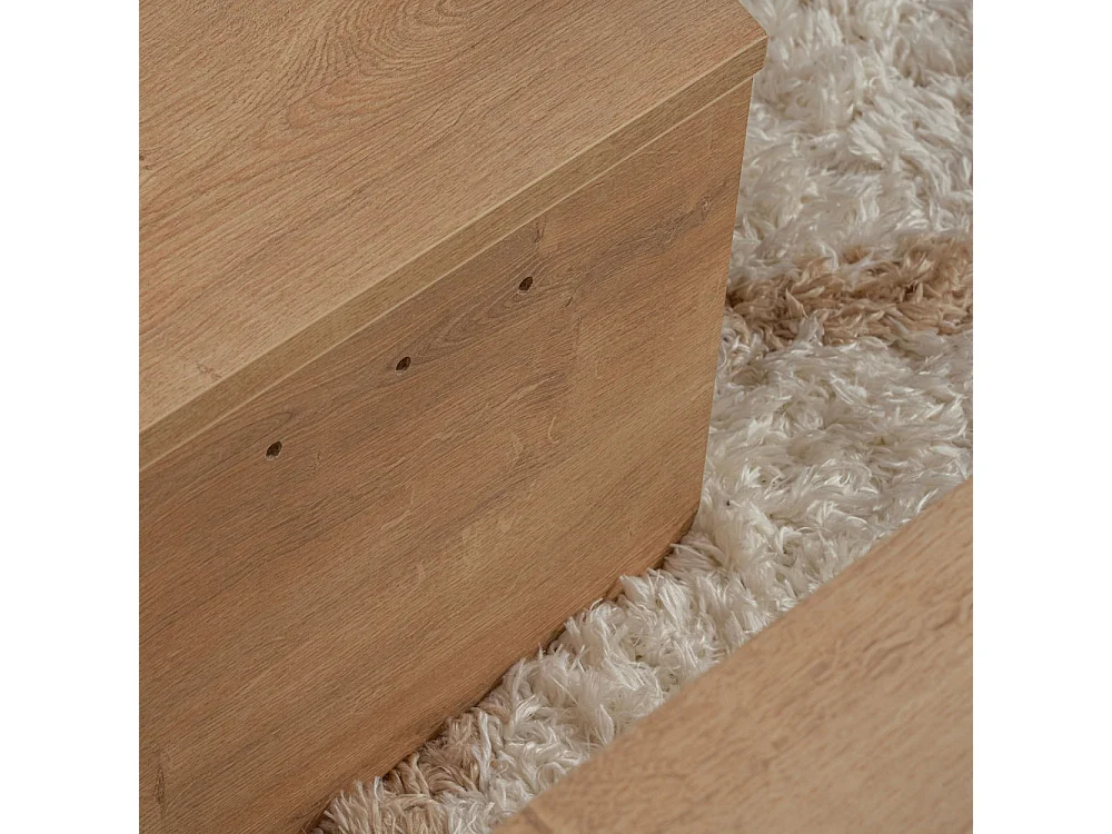 Asya - Lot de 2 tables basses en bois - Bois clair