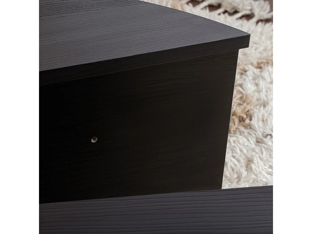 Asya - Lot de 2 tables basses en bois - Noir