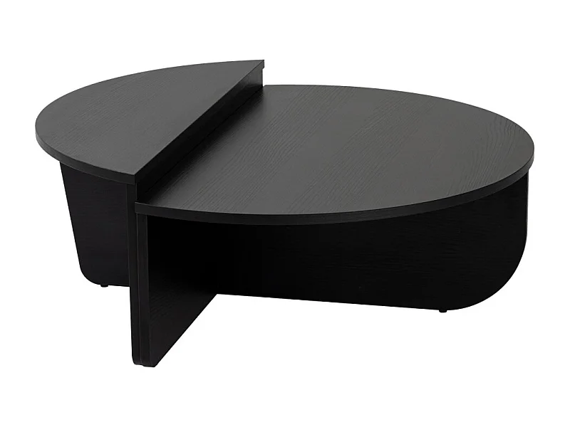 Asya - Lot de 2 tables basses en bois - Noir