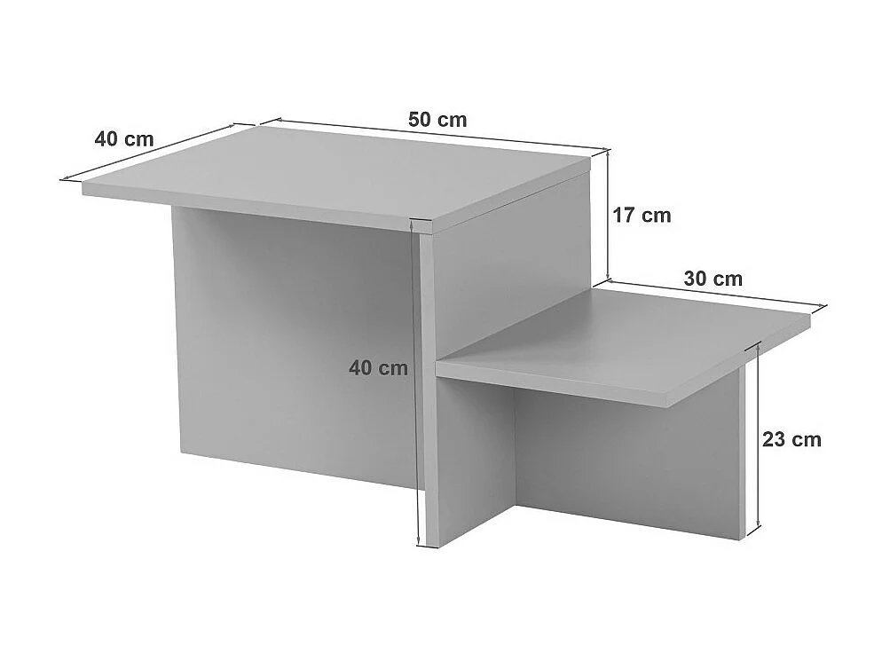 Hemy - Table basse effet travertin - Beige