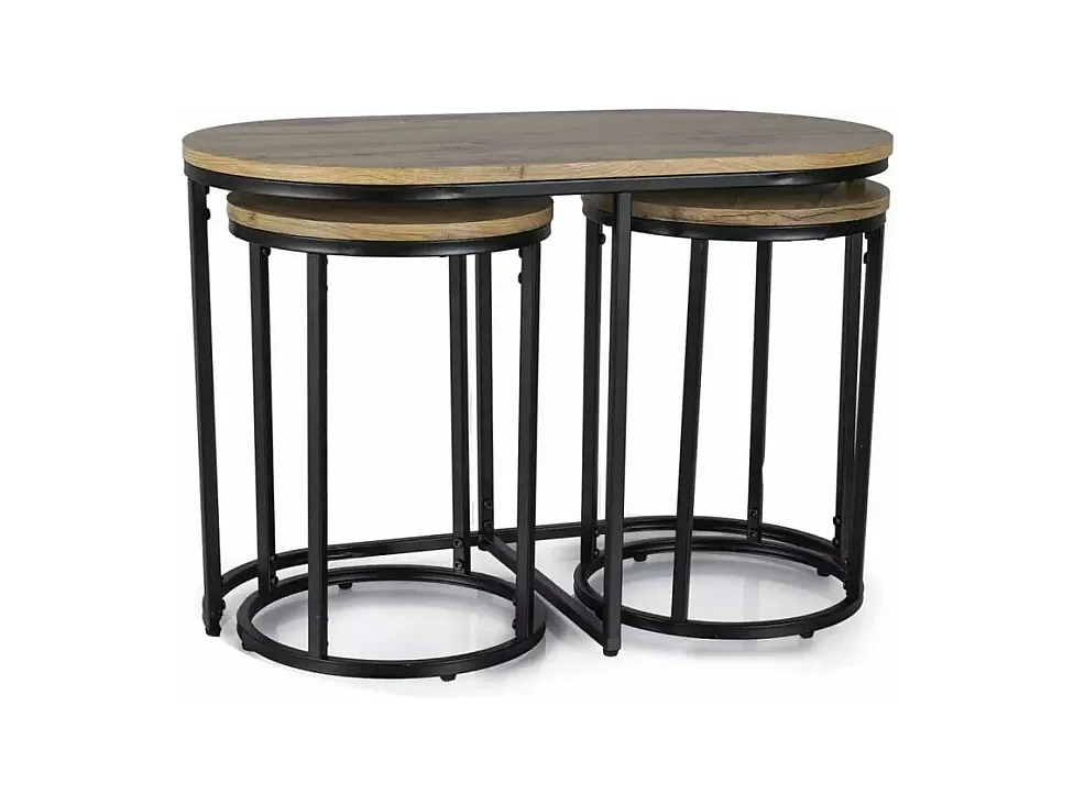 Tavolino Twix 3-pz/marrone