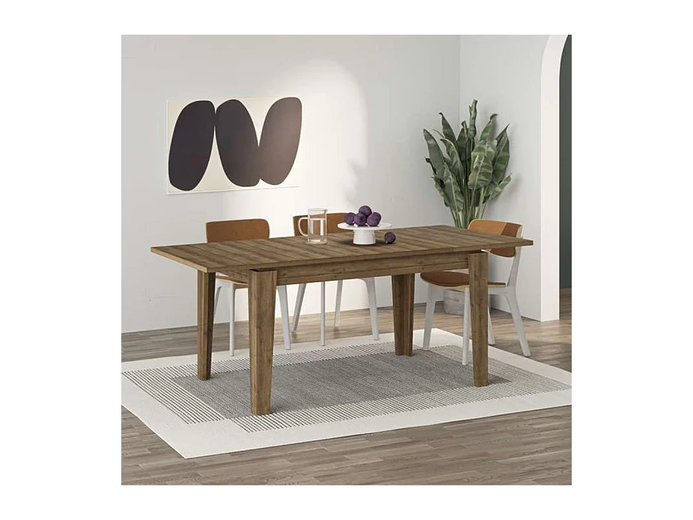 Tavolo rettangolare noce hitit 140x80 allungabile a 190 cm Tolmen