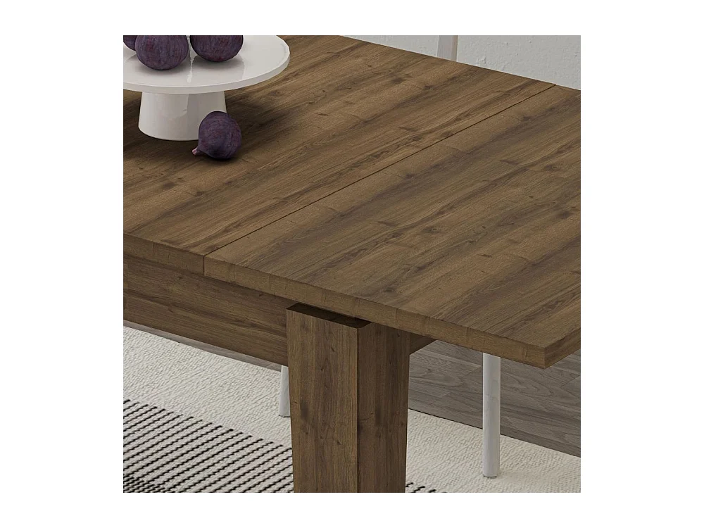 Tavolo rettangolare noce hitit 140x80 allungabile a 190 cm Tolmen