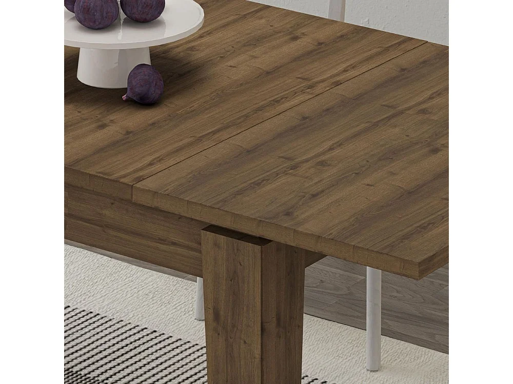Tavolo allungabile Tolmen 140x80 colore noce hitit