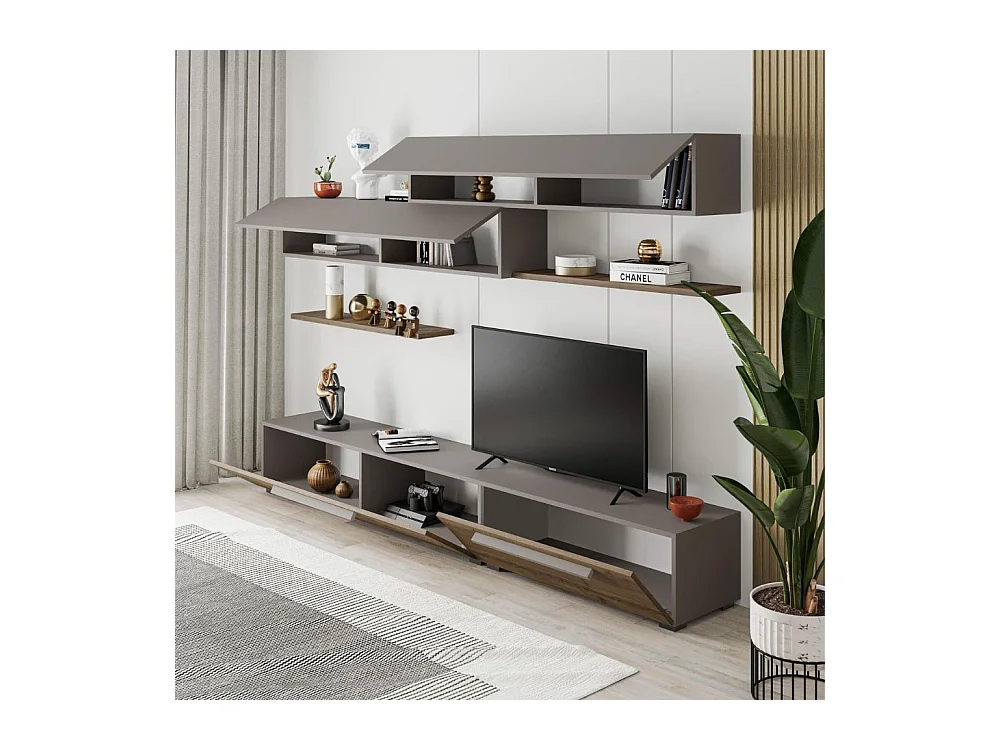 Parete attrezzata Kombat 260 colore hitit e light mocha