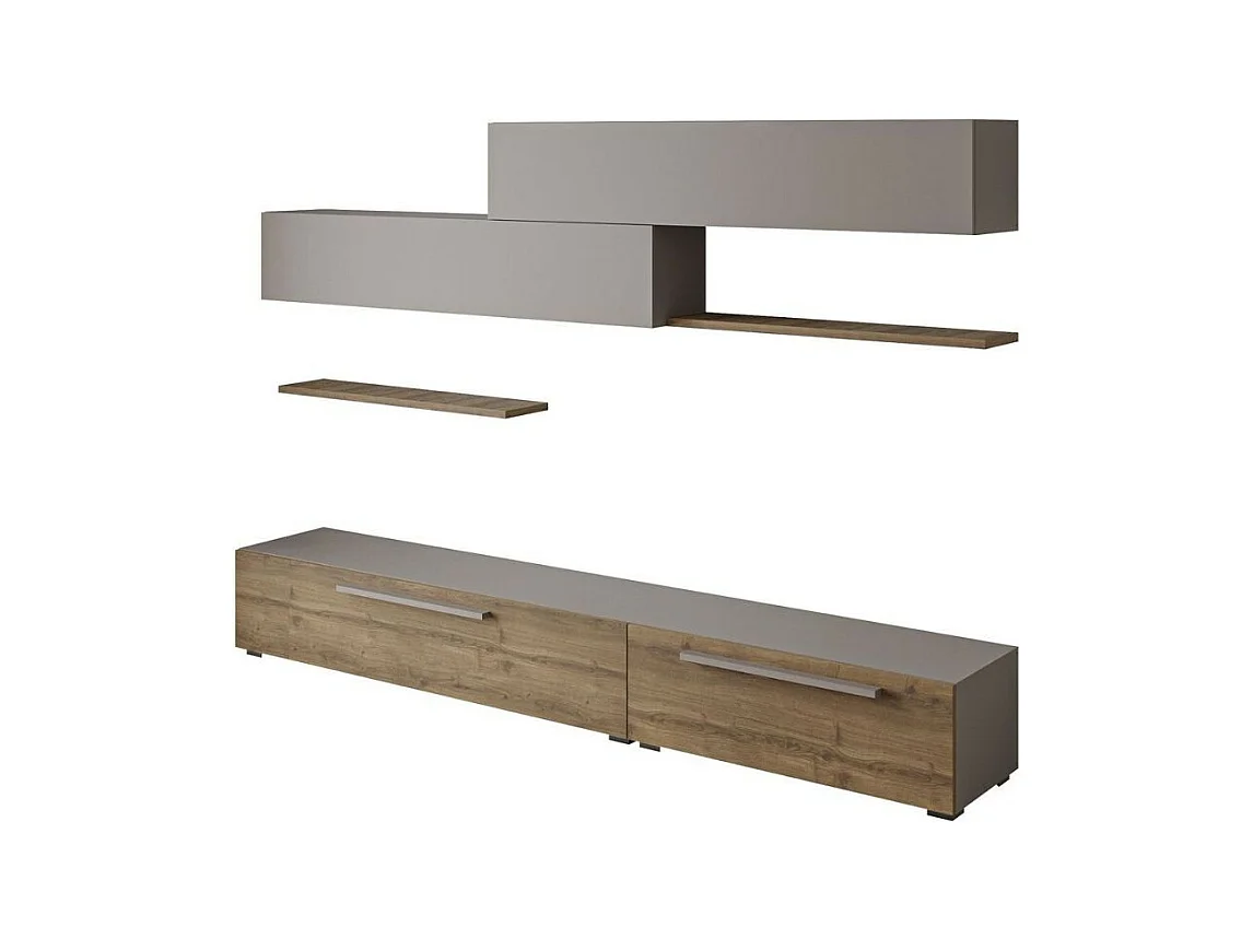 Parete attrezzata Kombat 260 colore hitit e light mocha