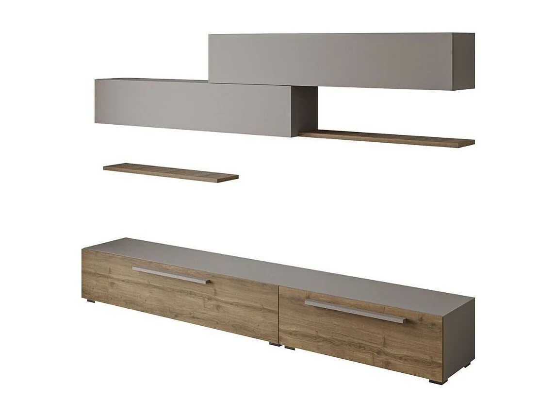 Parete attrezzata Kombat 260 colore hitit e light mocha