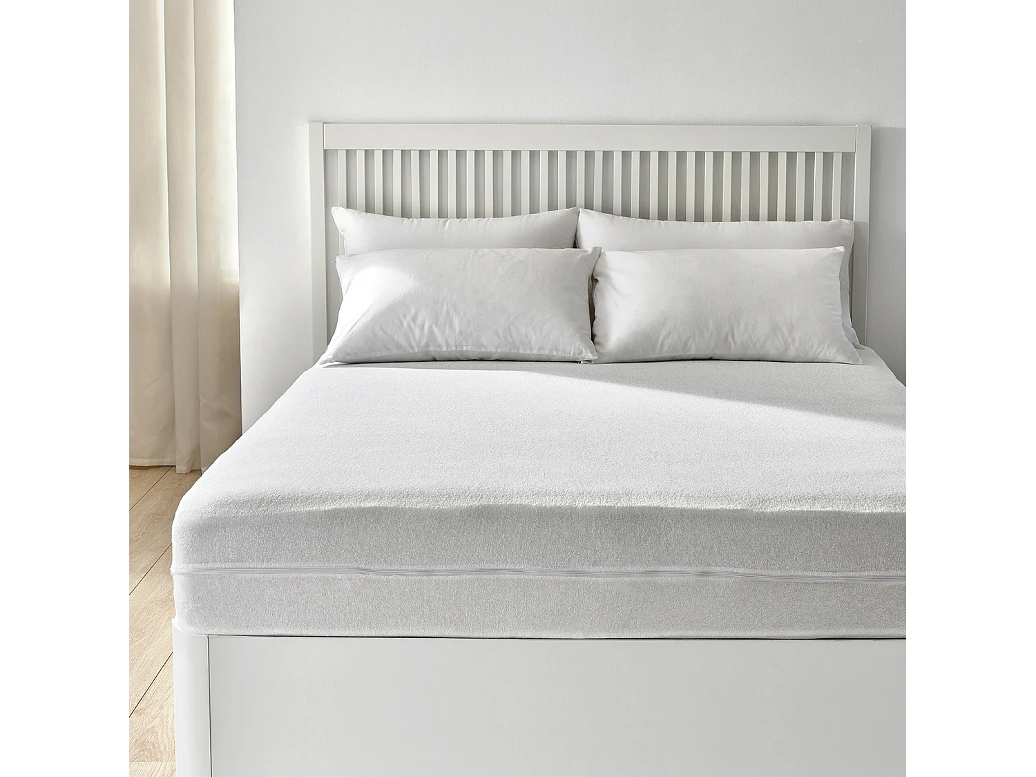 Housse de matelas 150x196cm| PIKOLIN HOME| Éponge| Dermoprotectrice