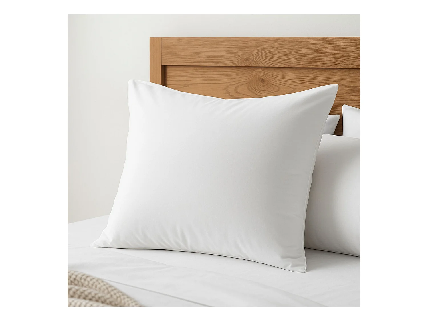 Parure de lit 240x220 100% coton blanc Terre de Nuit