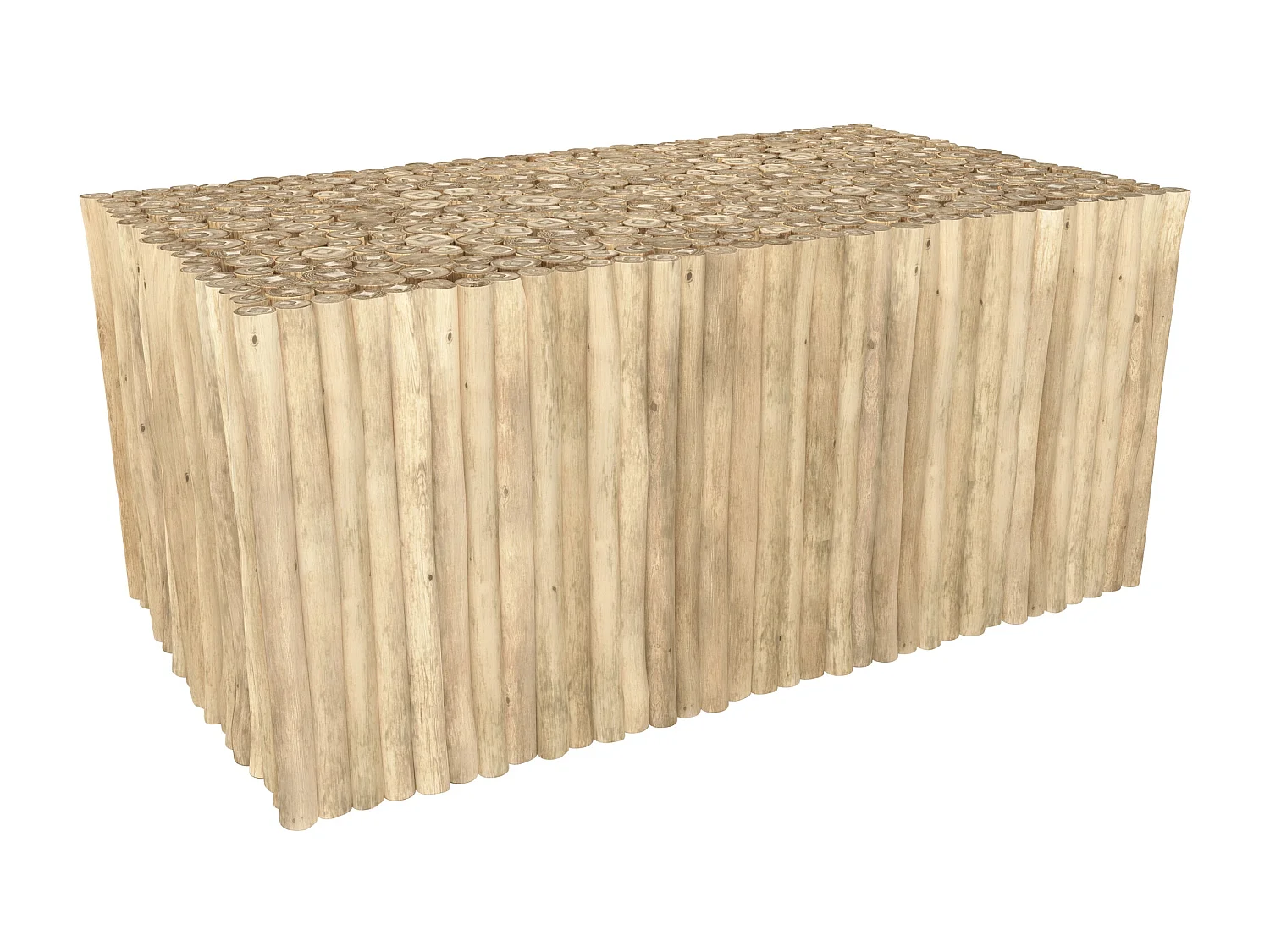 Salotto da giardino 4 persone legno di teak, divano, tavolino - Sunny