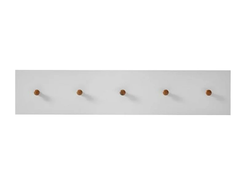 Porte-manteau en bois coloris blanc / chêne - 97 x 15 x 2 cm