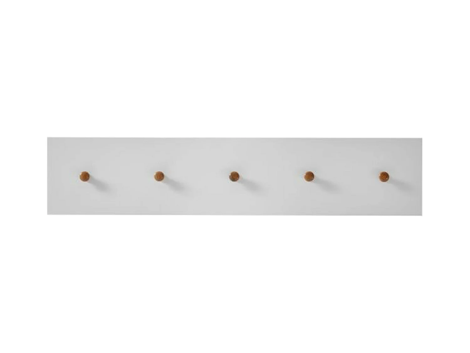 Porte-manteau en bois coloris blanc / chêne - 97 x 15 x 2 cm