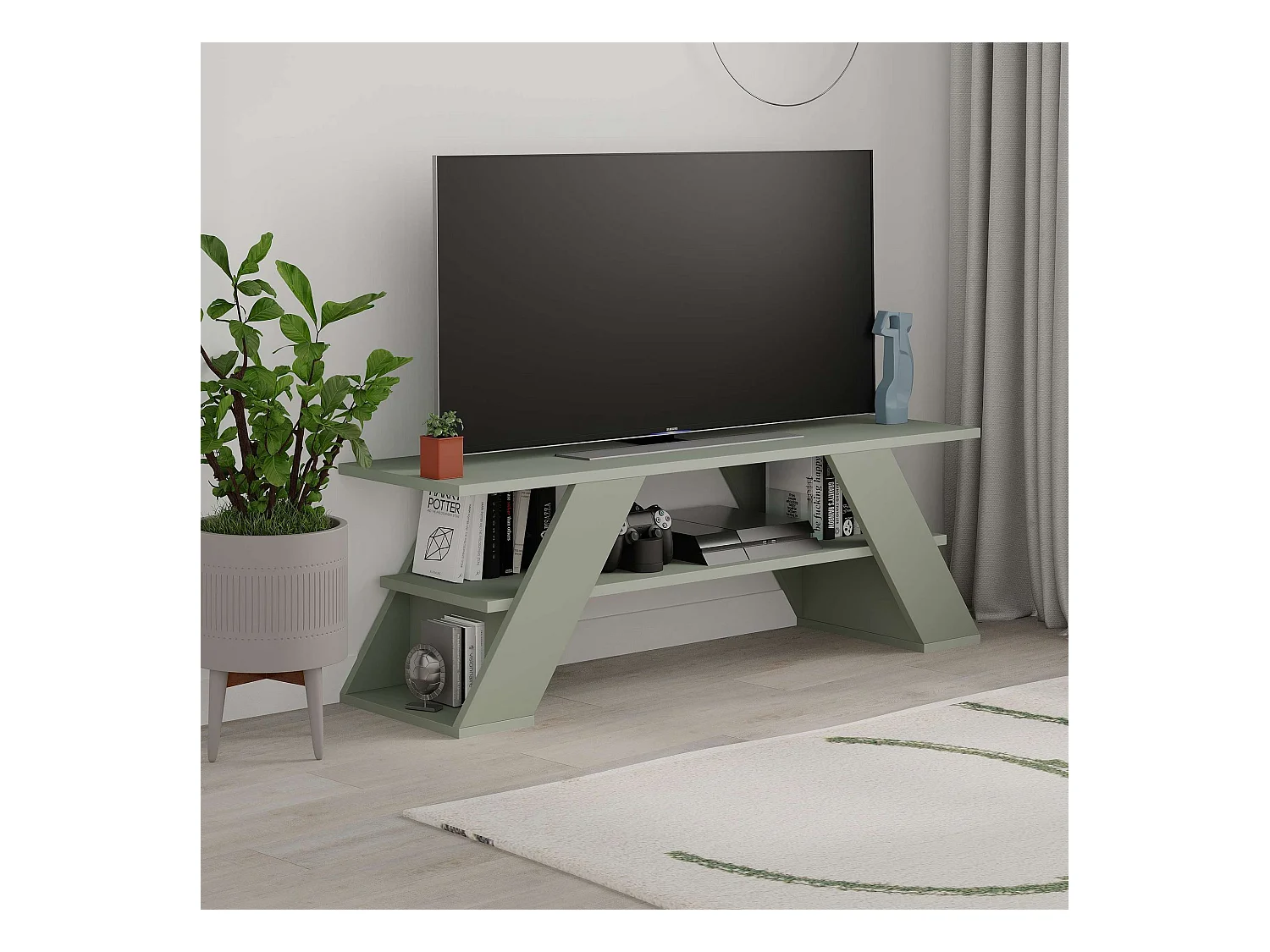 Meuble TV en aggloméré Farfalla