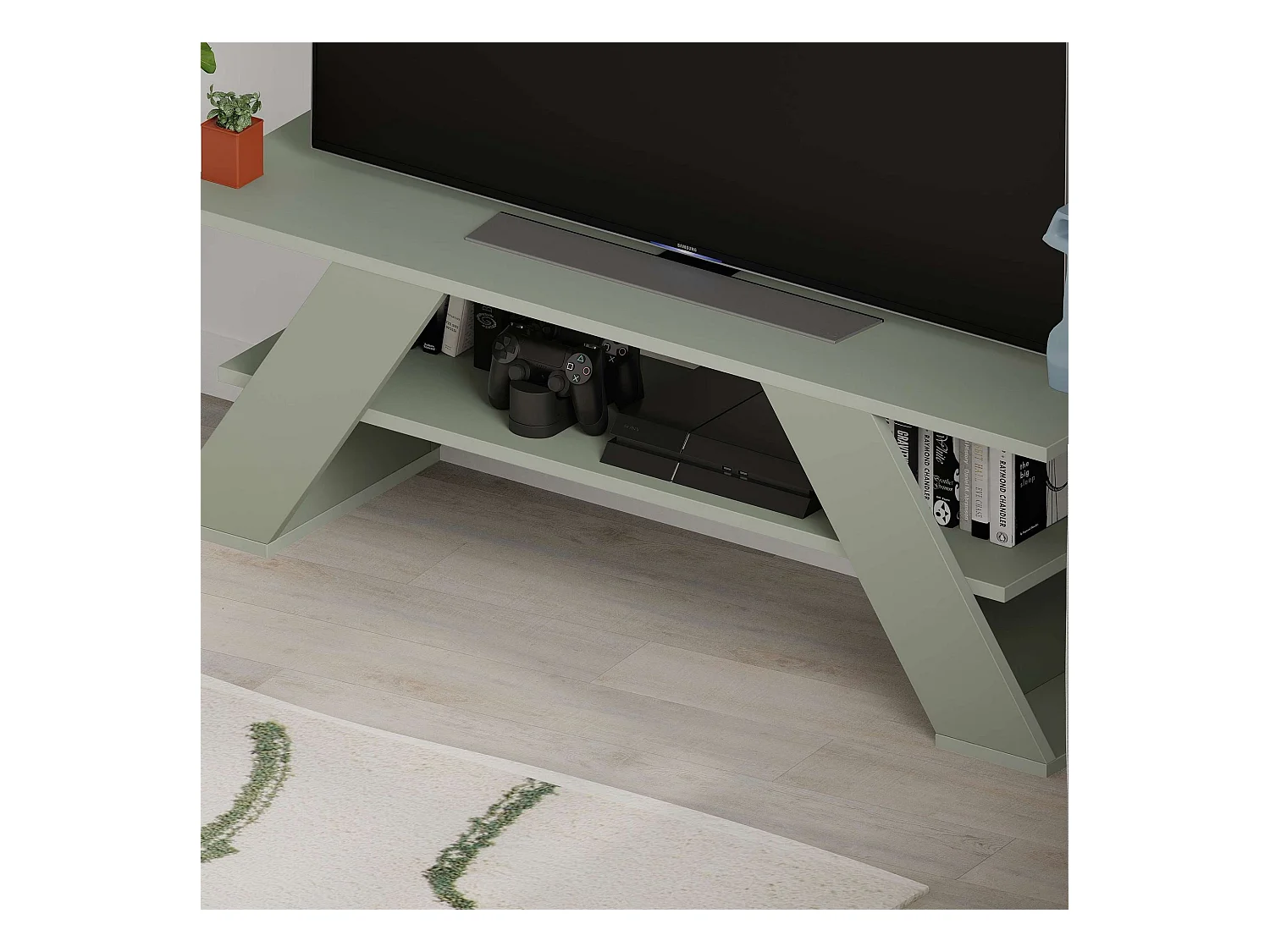 Meuble TV en aggloméré Farfalla