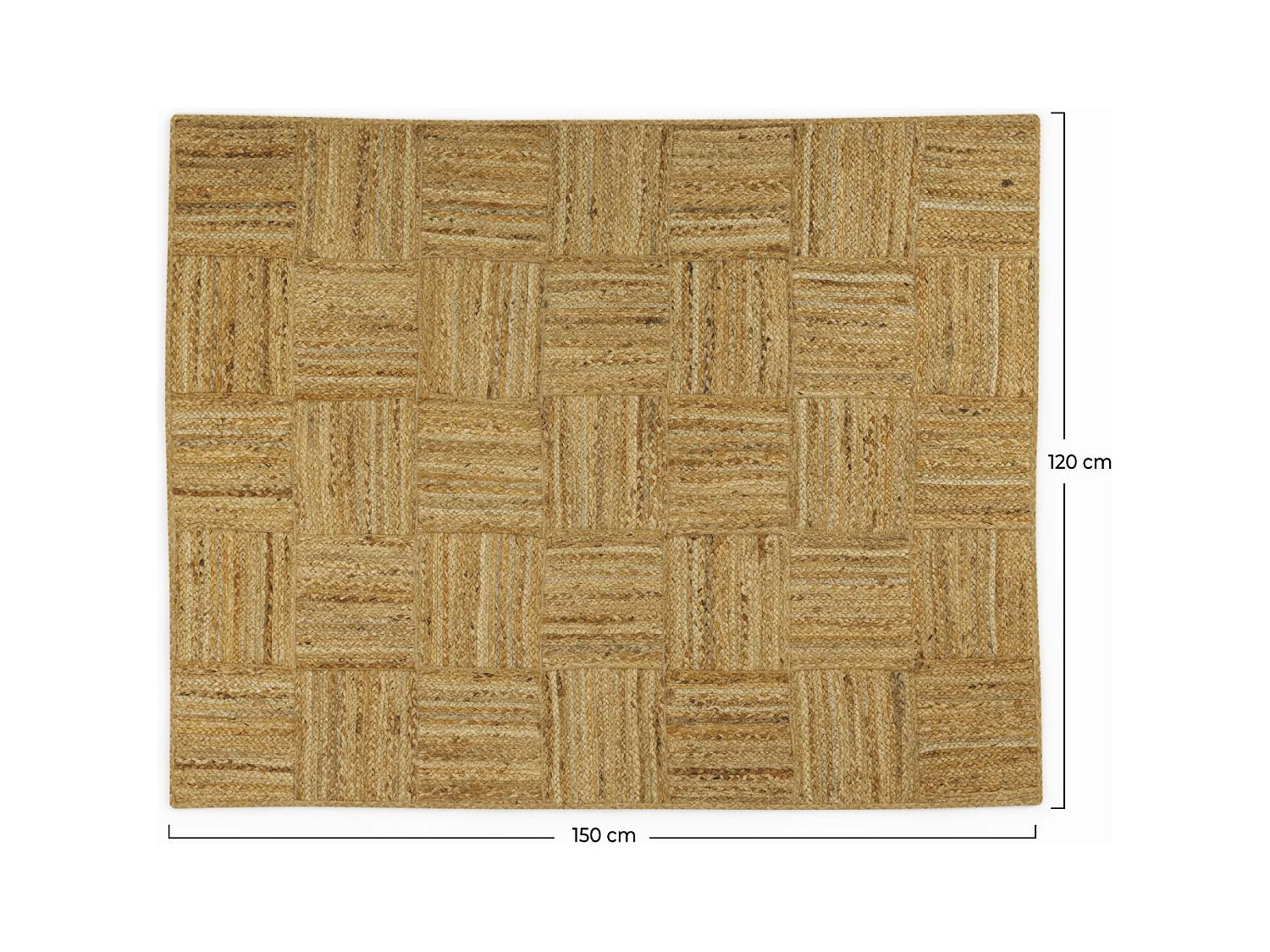 Alfombra de yute 120 x 150 cm - Kara