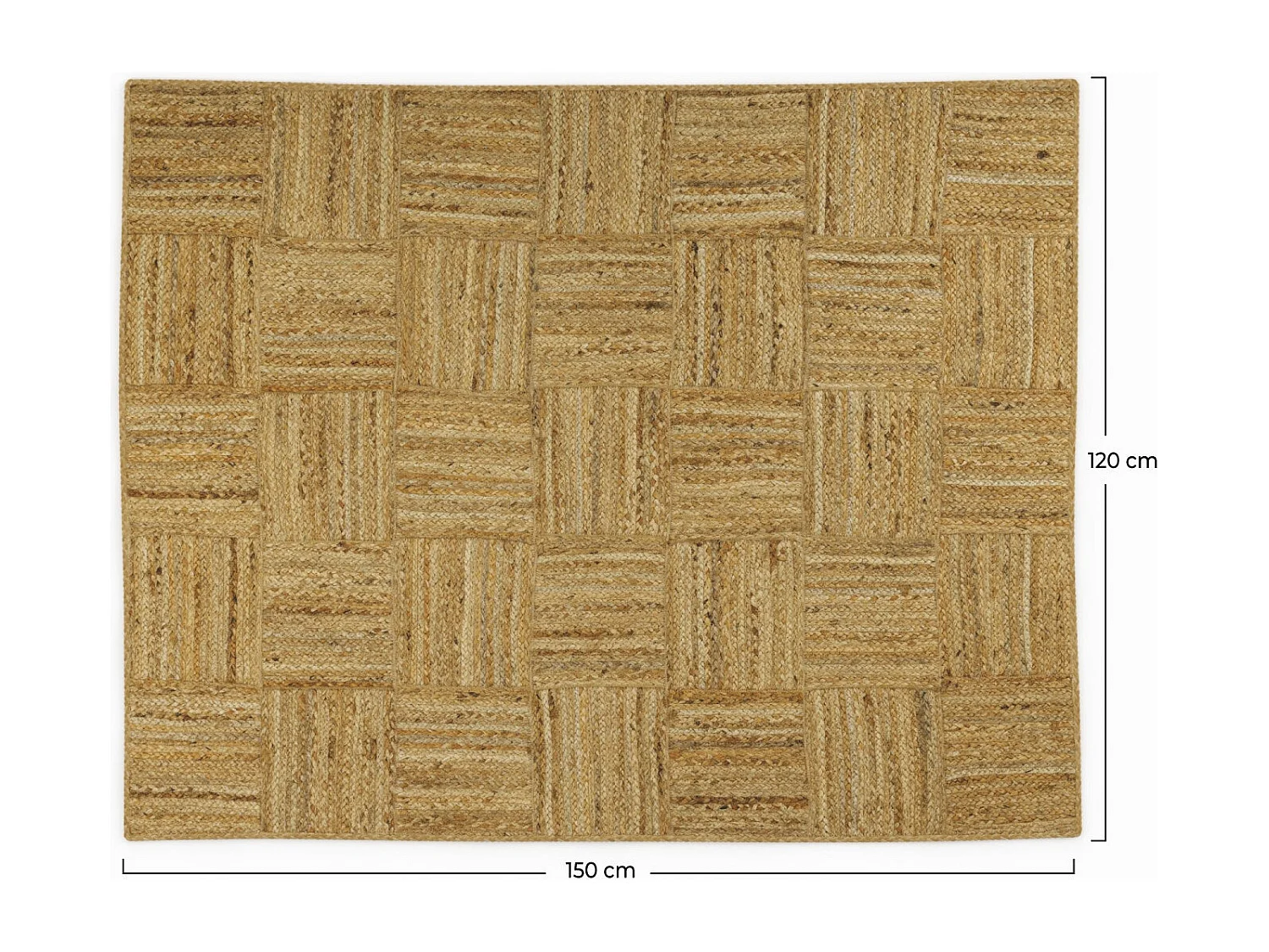 Alfombra de yute 120 x 150 cm - Kara