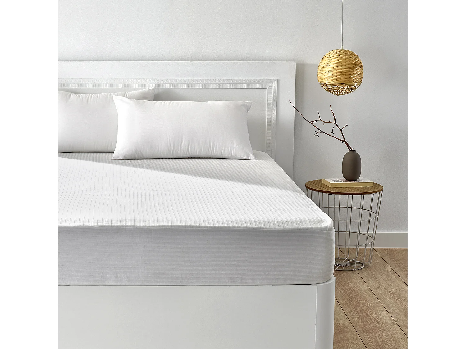 Coprimaterasso 80x196cm| PIKOLIN HOME| 100% Cotone| Altezza 32cm