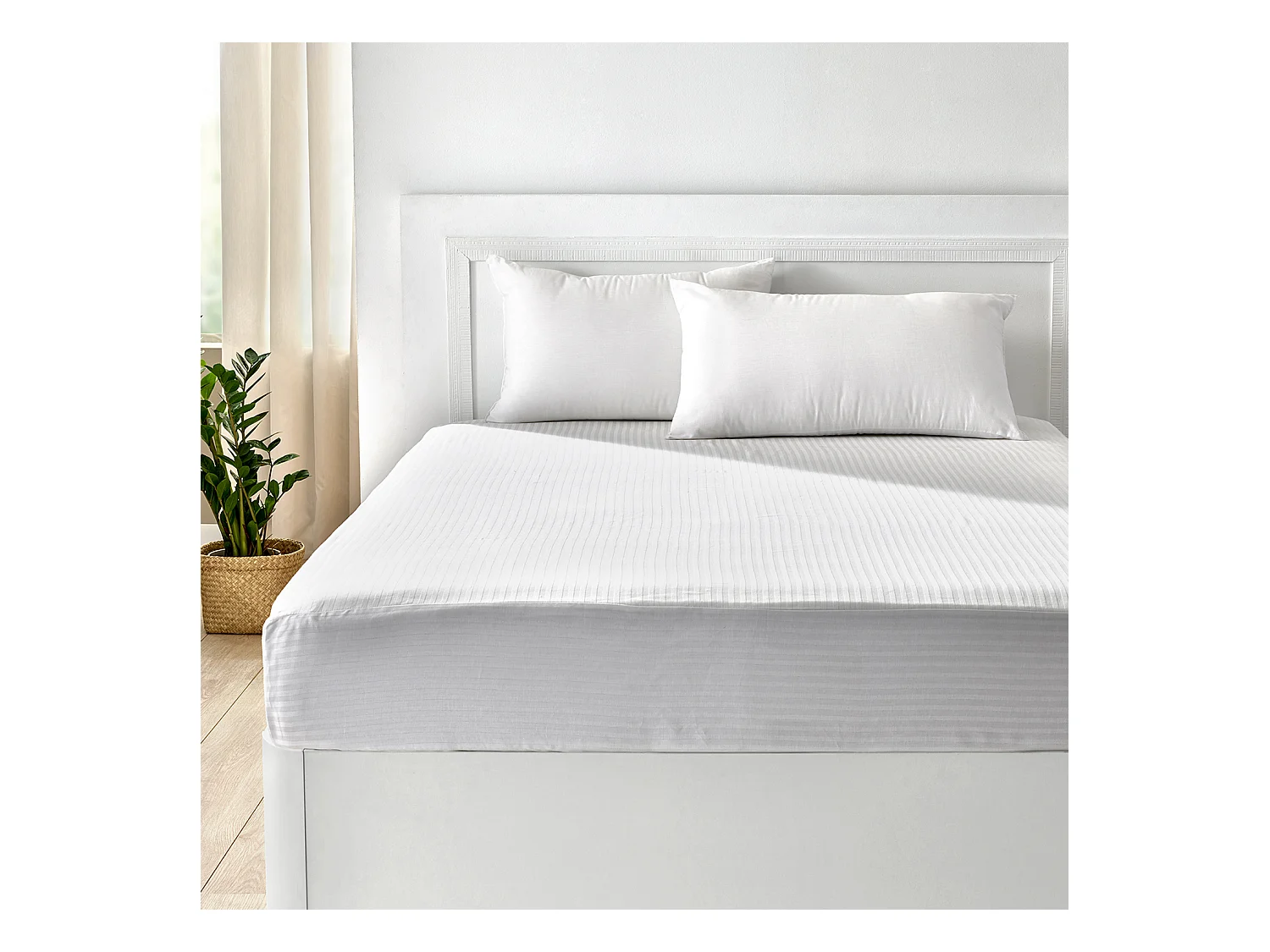 Protège-matelas | PIKOLIN HOME | 100 % coton | Respirant | Ajustable 32 cm