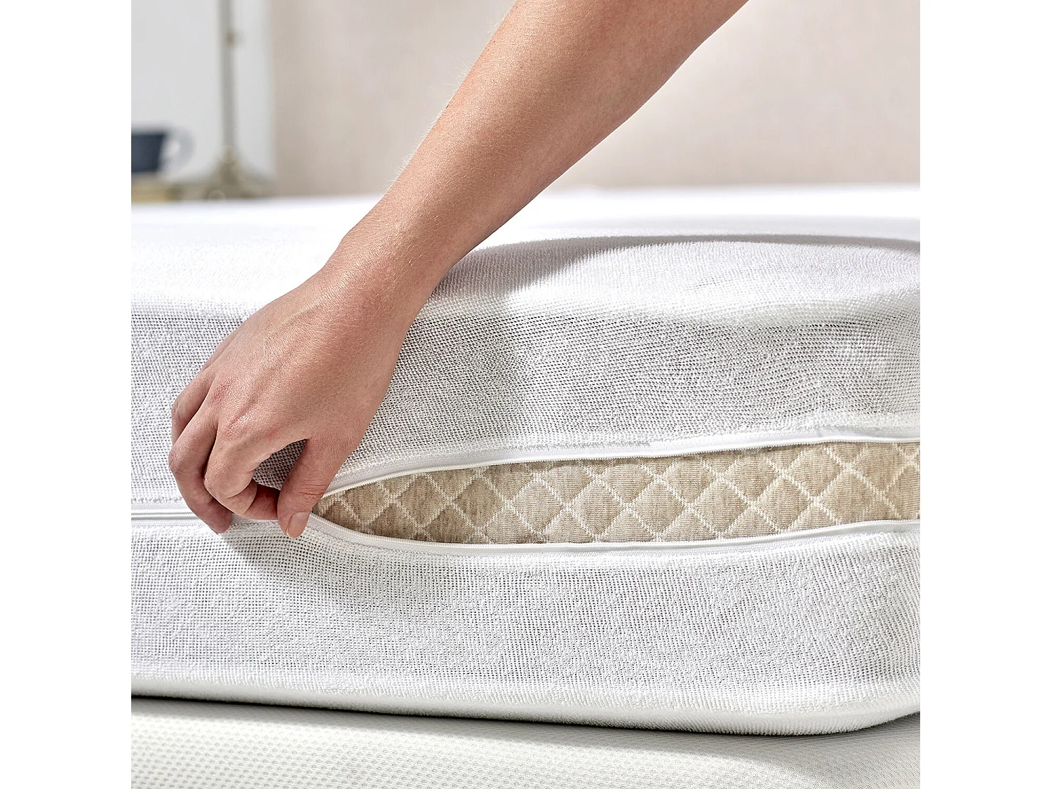 Matratzenbezug 180x196cm| PIKOLIN HOME| Frottee| Dermoprotektiv