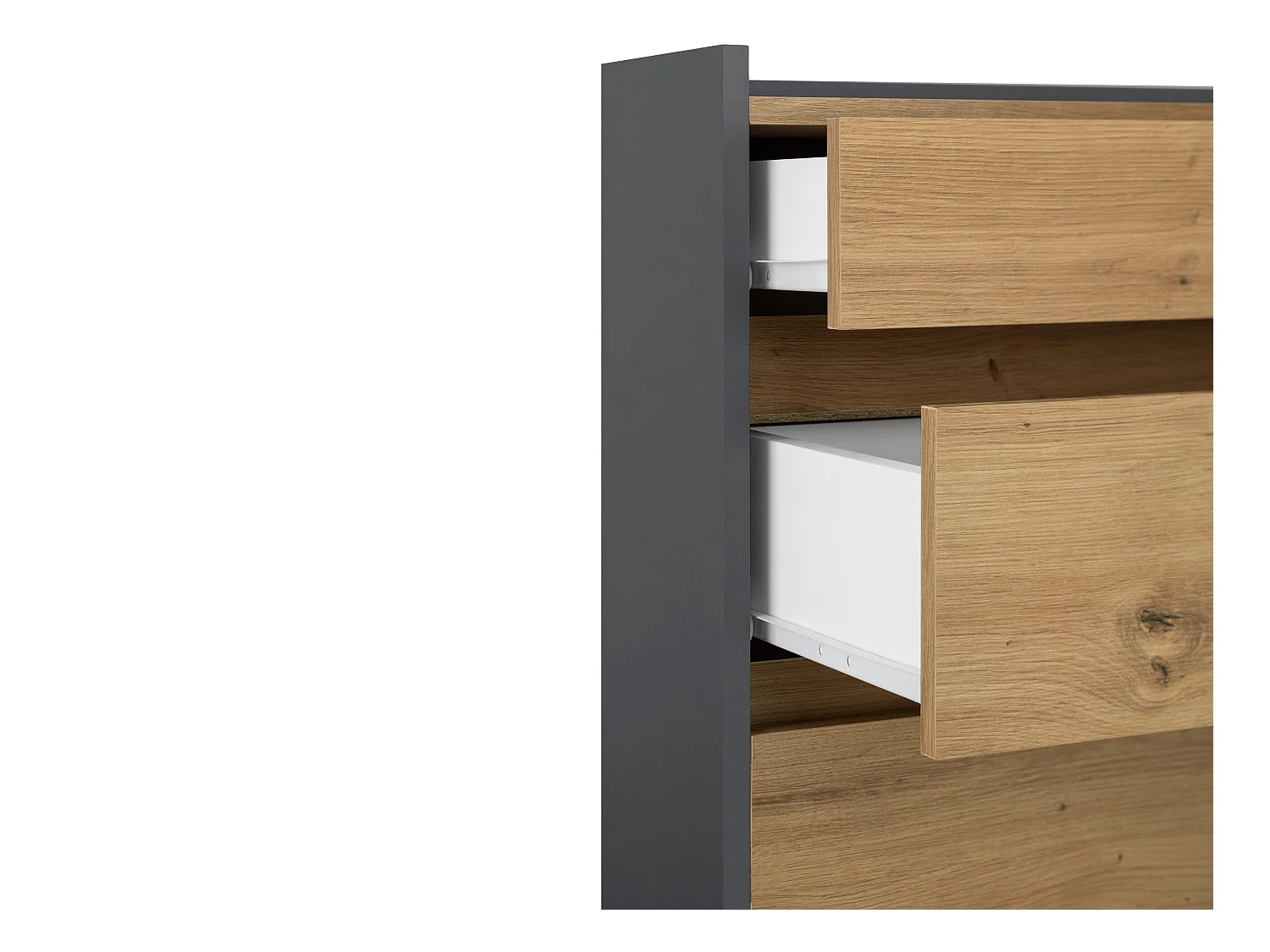 Commode Kosmo 8 Tiroirs ChêneAnthr