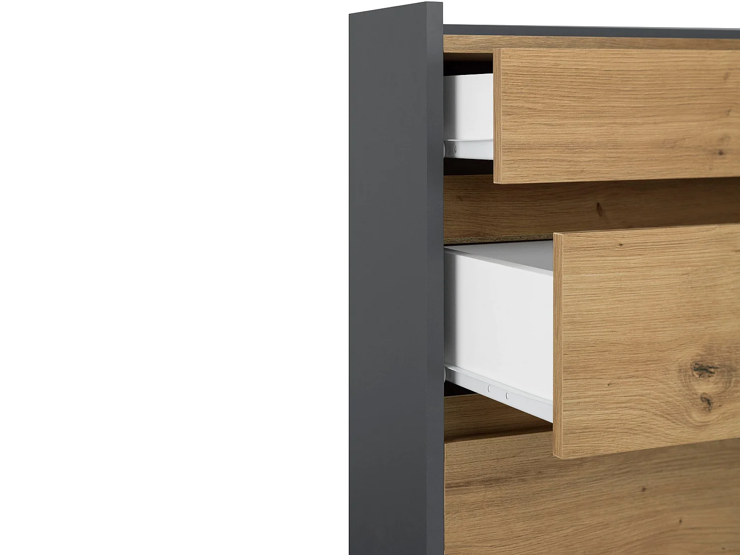 Commode Kosmo 8 Tiroirs ChêneAnthr