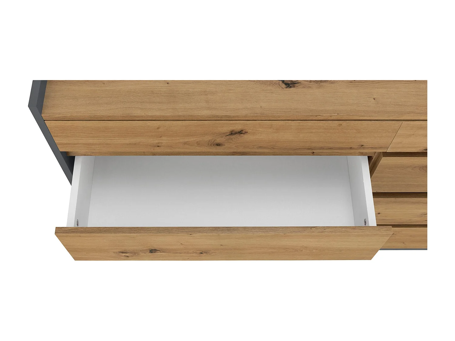 Commode Kosmo 8 Tiroirs ChêneAnthr