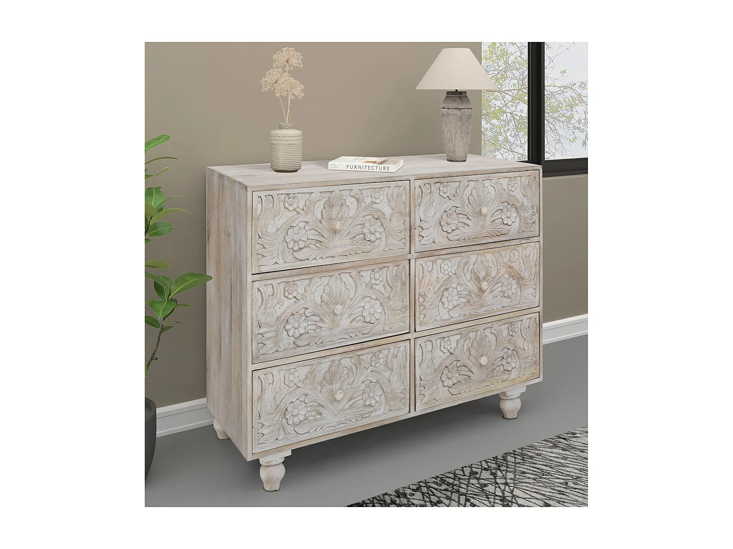 Malati-Commode 6 Laden L.Bruin