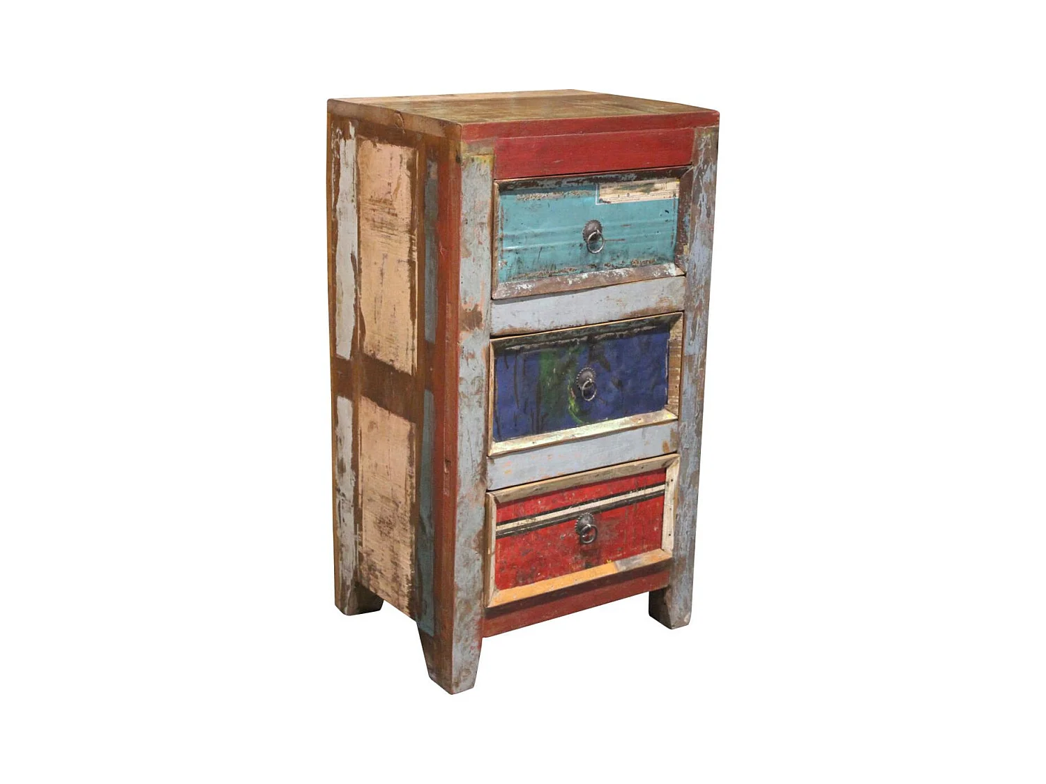 Montréal Comò 3 Cassetti Marrone