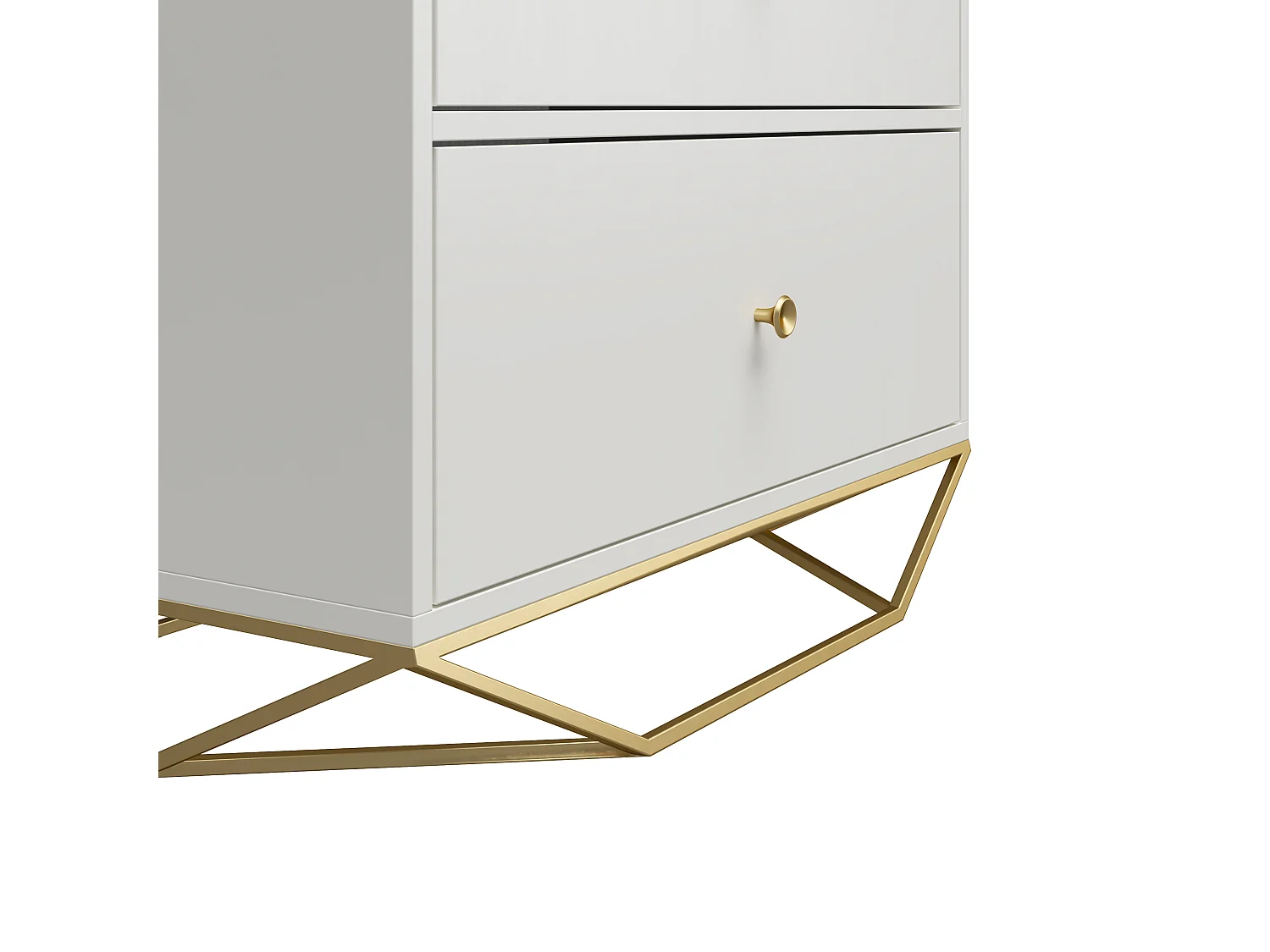 Blair Kommode mit 5 Schubladen. Weiß