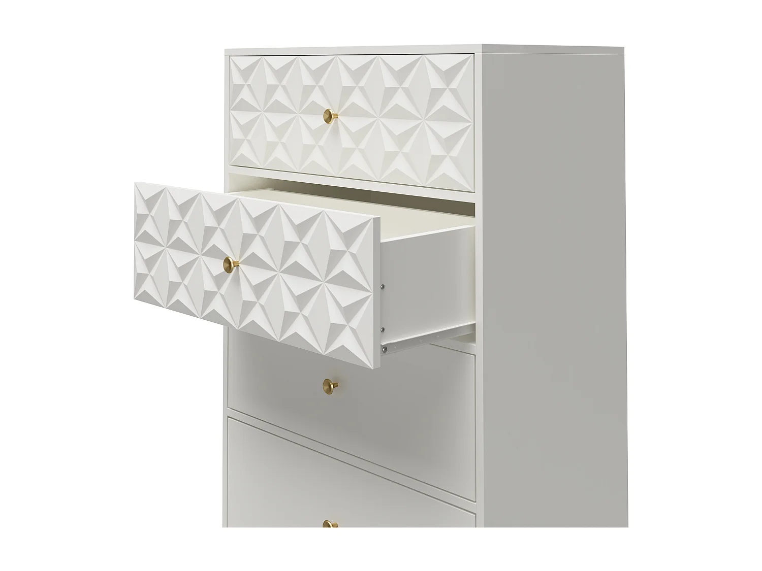 Blair Kommode mit 5 Schubladen. Weiß