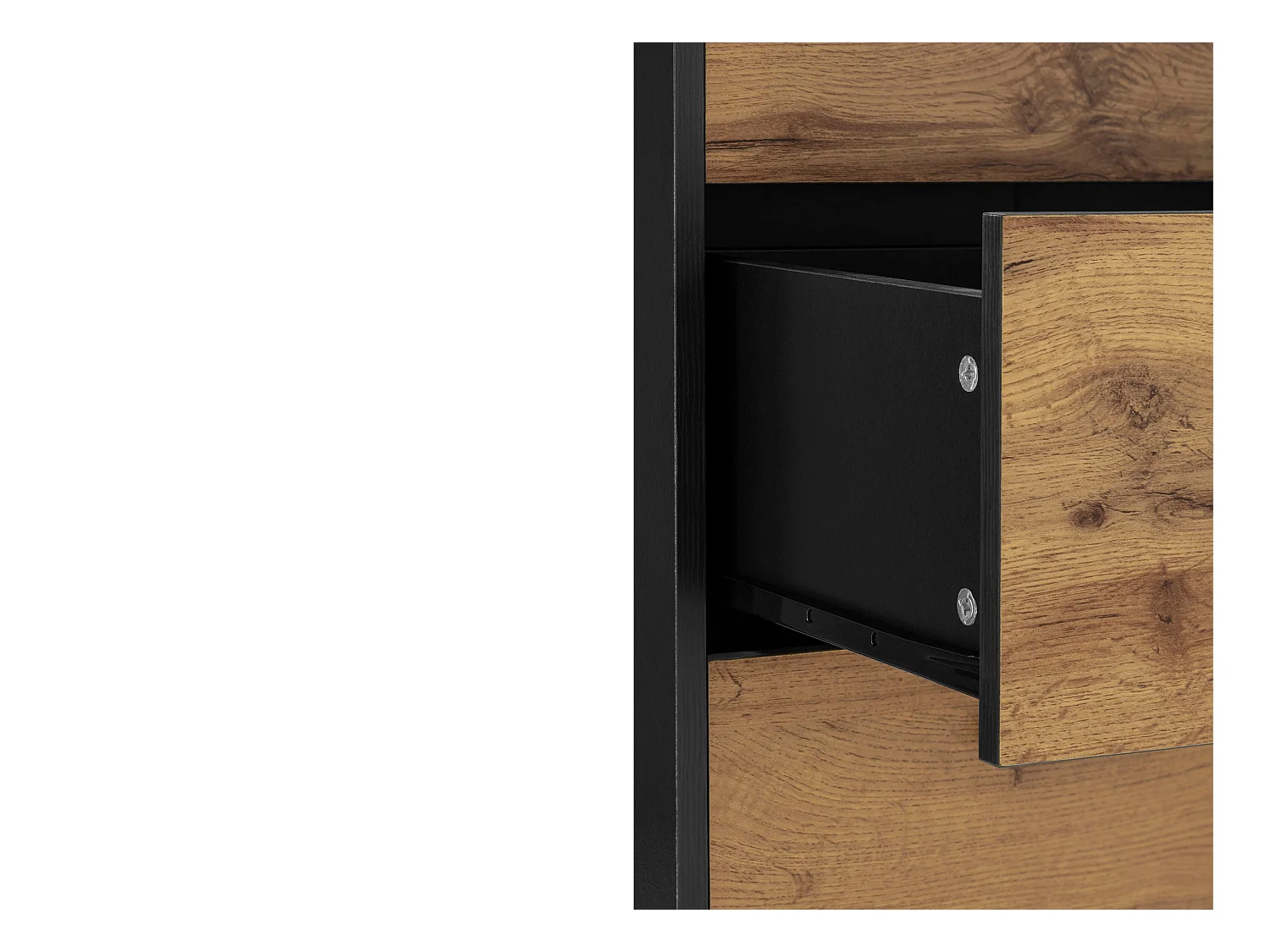 Cómoda Rocco 2x3 Cajones Wot.Roble Negro