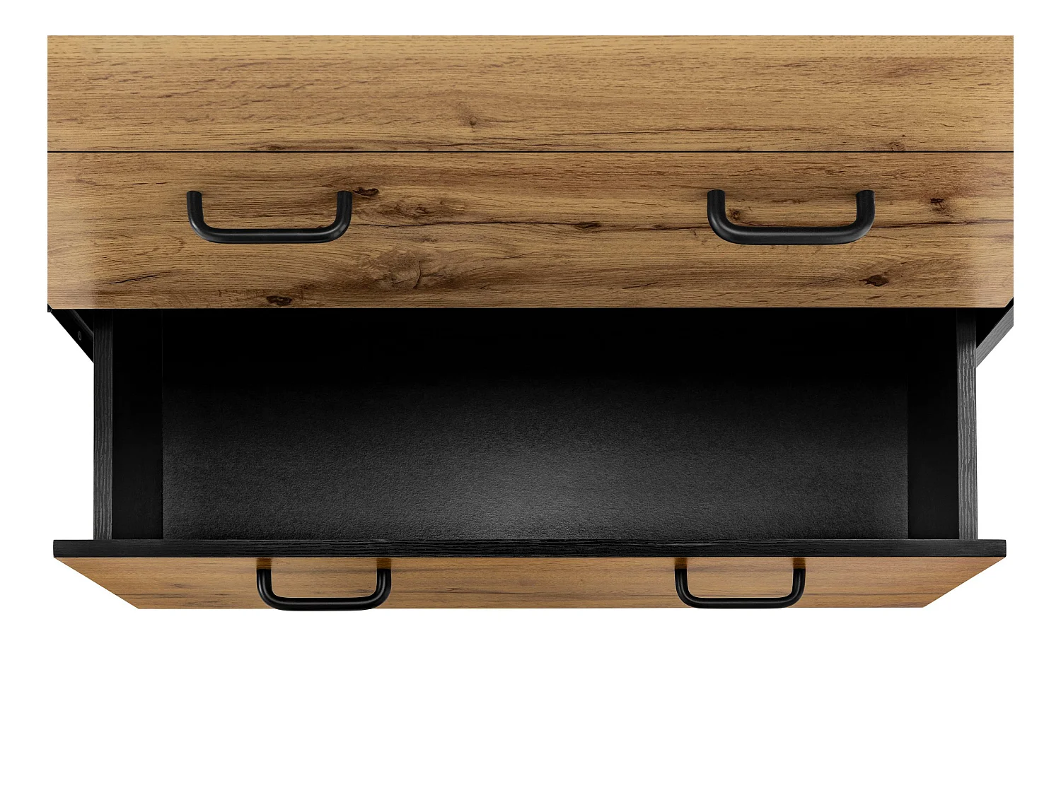 Cómoda Rocco 2x3 Cajones Wot.Roble Negro