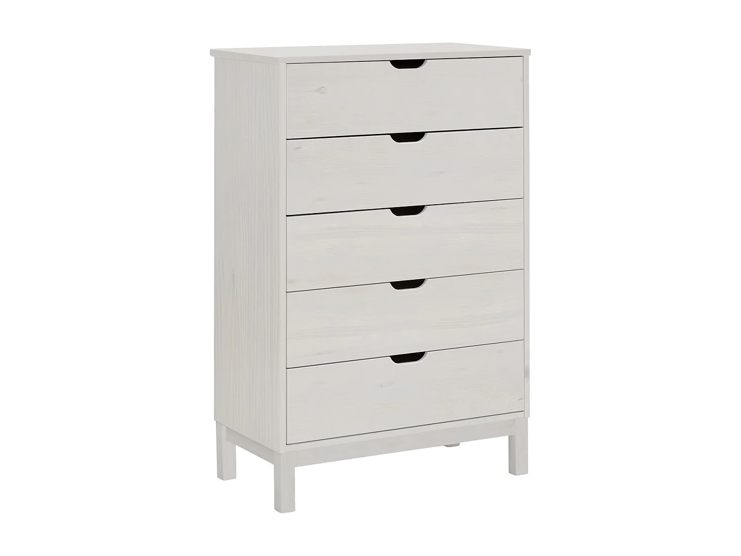 Post | Chest 5 Drawers White