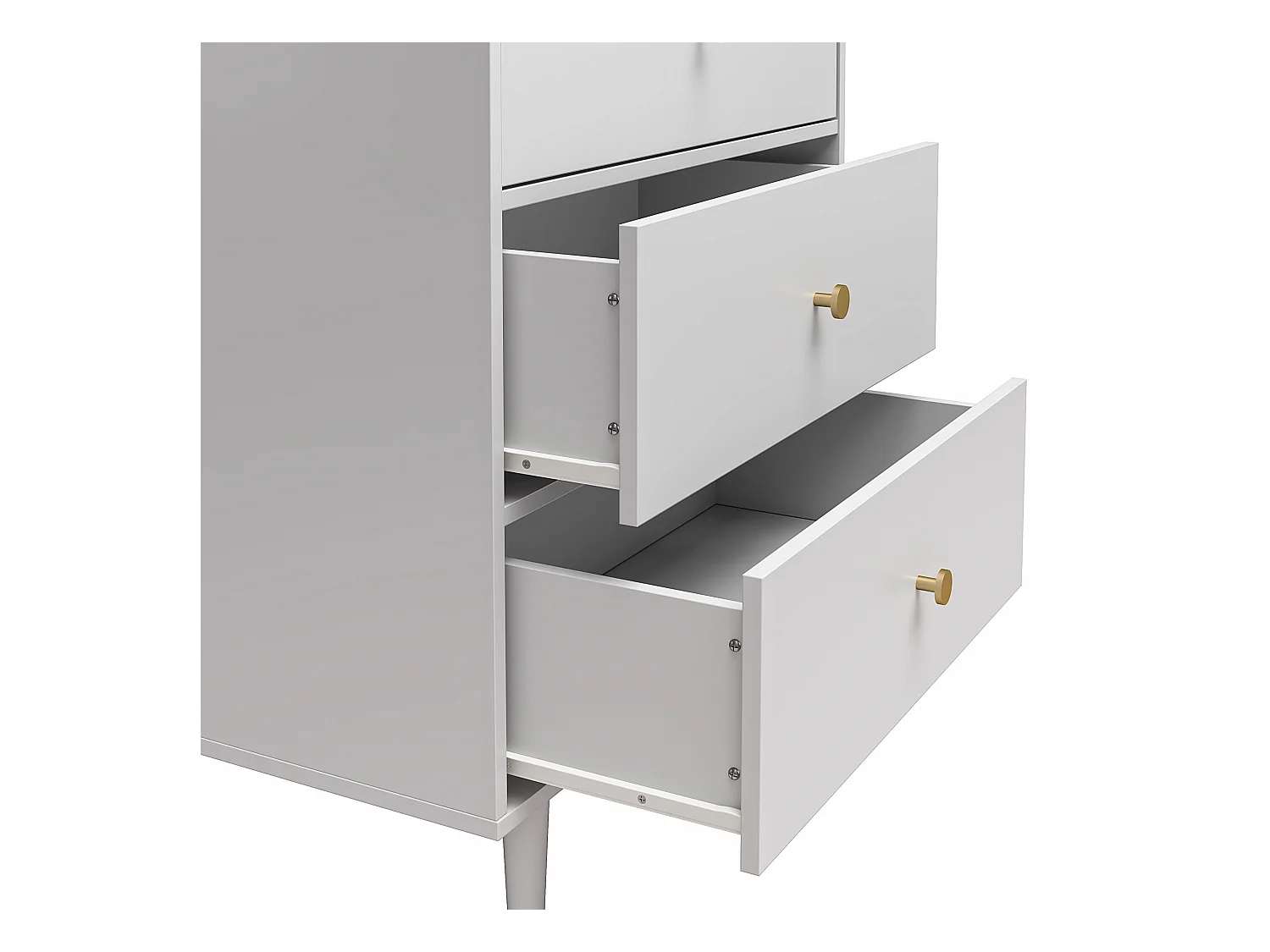 Elizabeth-Dressoir met 5 laden in grijs