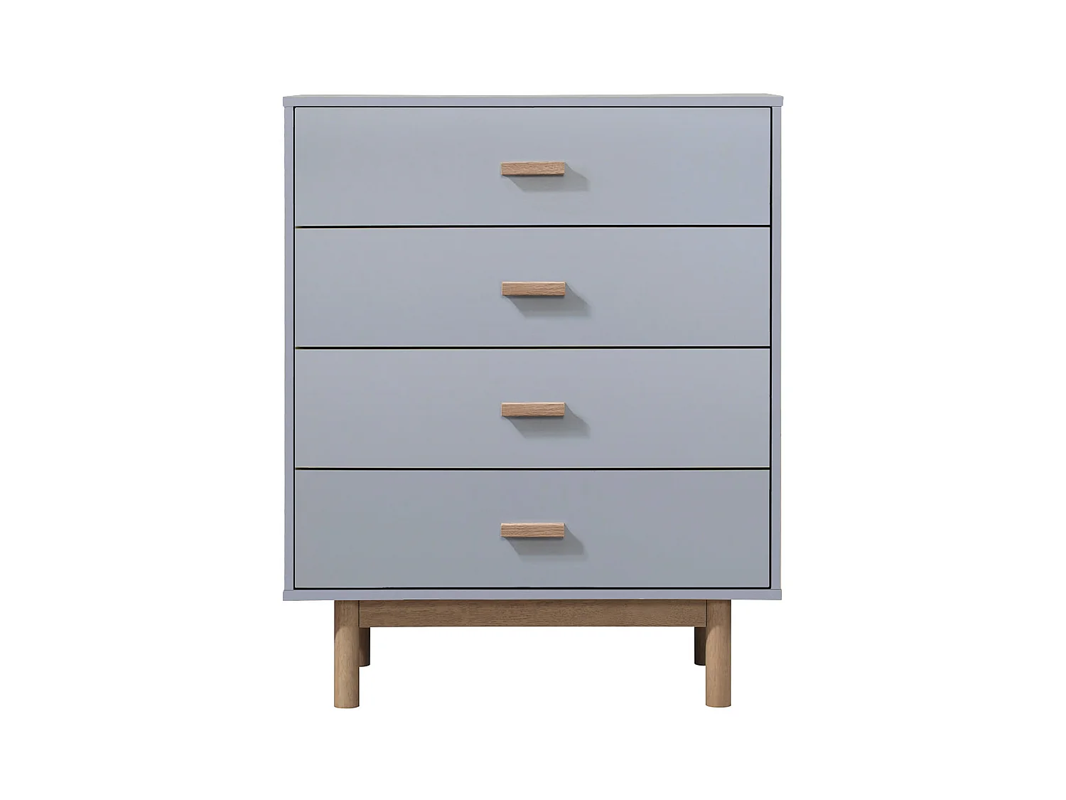 Melanie | Commode à 4 tiroirs en mélaminé chêne gris